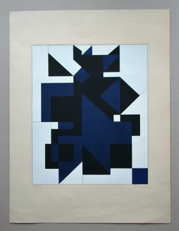 シルクスクリーン Vasarely - Utica