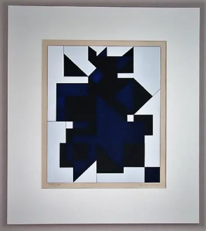シルクスクリーン Vasarely - Utica