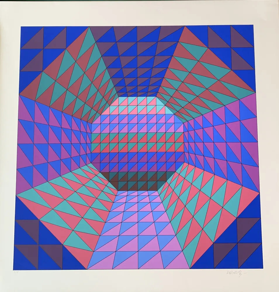 シルクスクリーン Vasarely - Vancouver 7