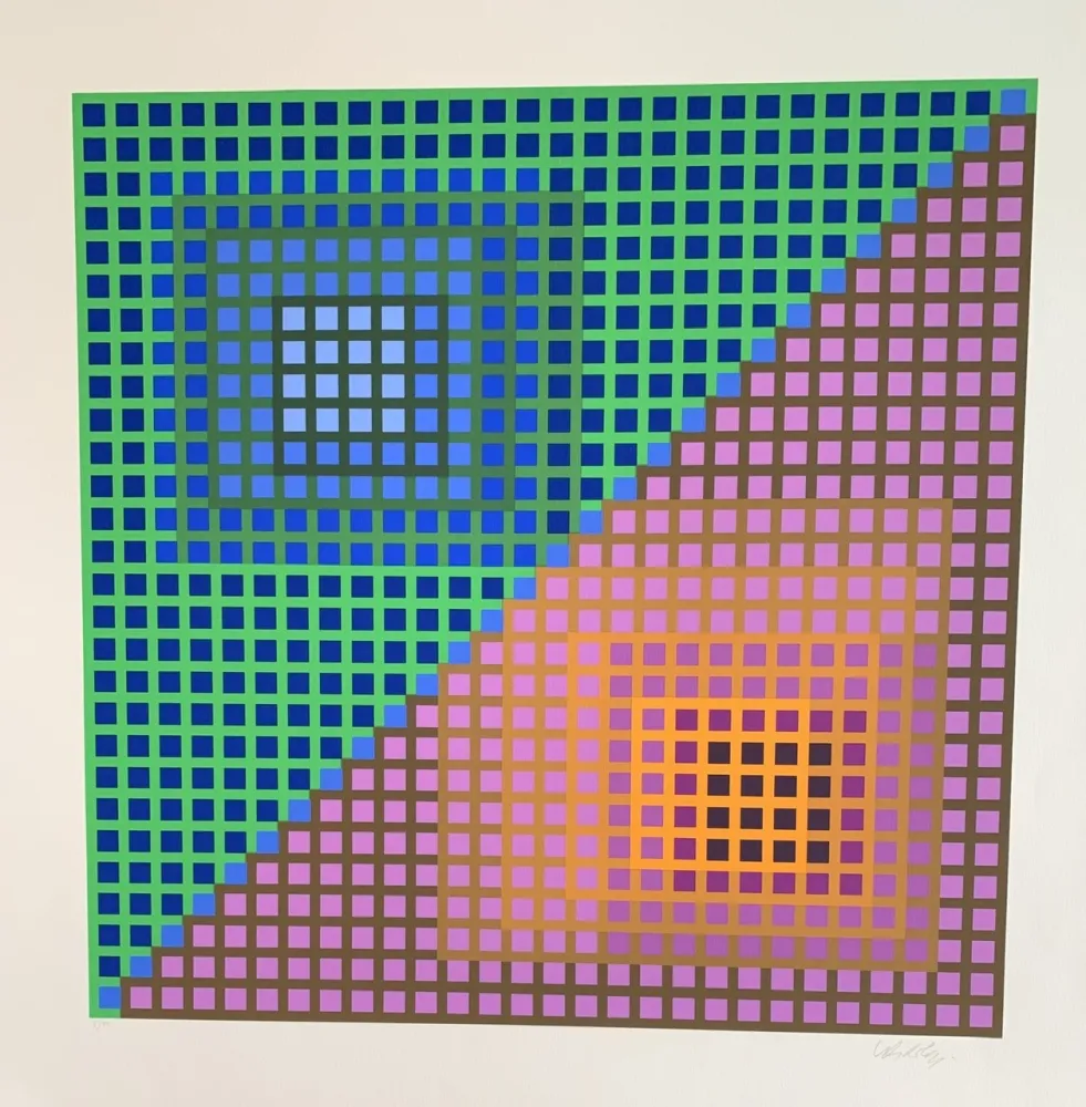 シルクスクリーン Vasarely - Vancouver 8