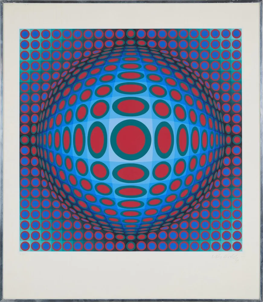 シルクスクリーン Vasarely - Vega 222