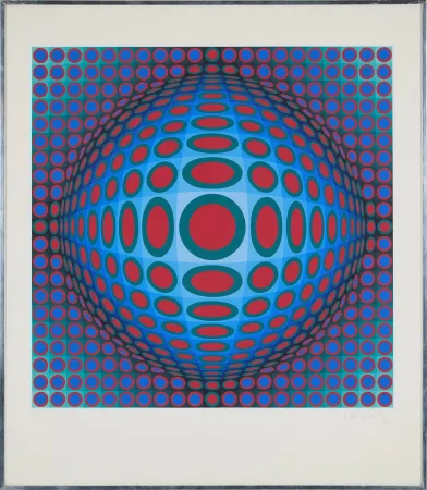 シルクスクリーン Vasarely - Vega 222