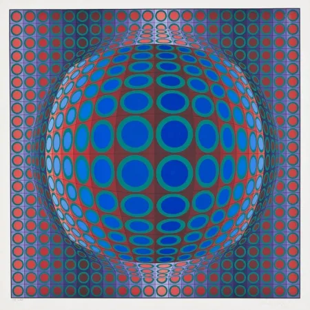 シルクスクリーン Vasarely - Vega