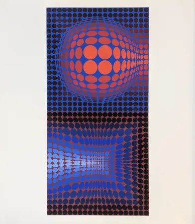 シルクスクリーン Vasarely - Vega Pauk 
