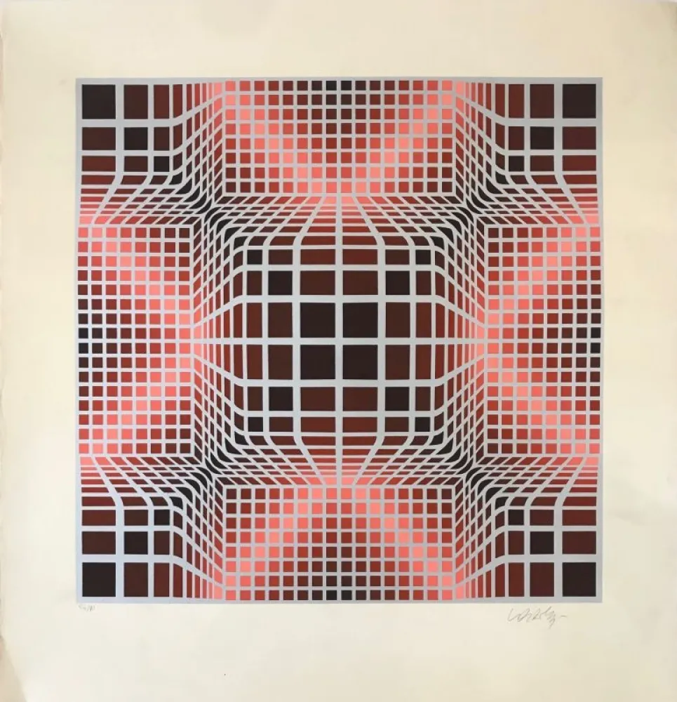 シルクスクリーン Vasarely - Vorosh Arg 