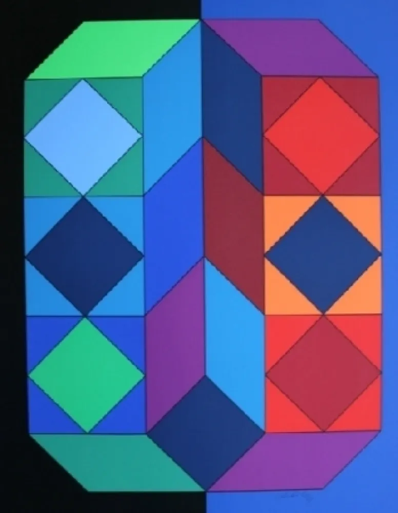 シルクスクリーン Vasarely - XICO 4