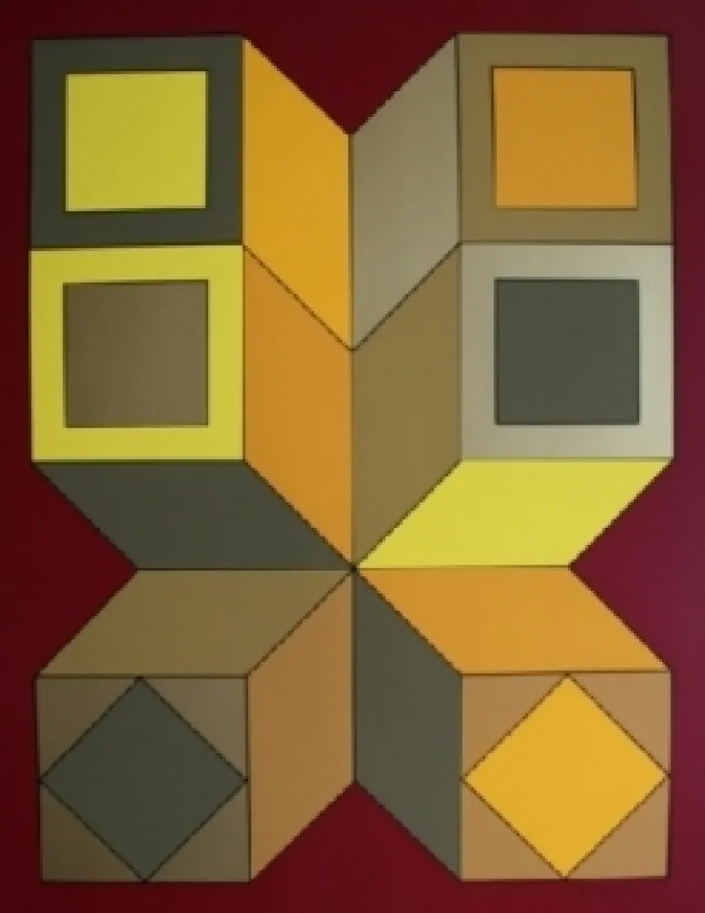 シルクスクリーン Vasarely - XICO 6