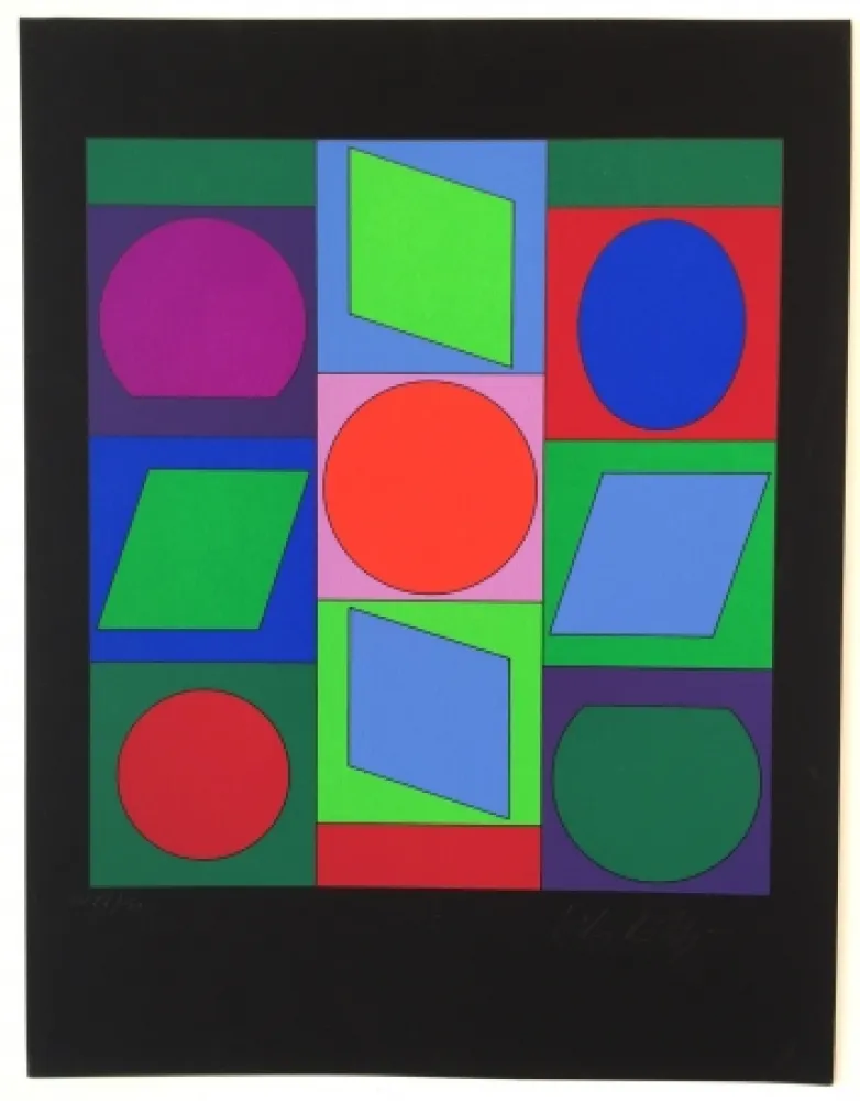 シルクスクリーン Vasarely - Zaphir