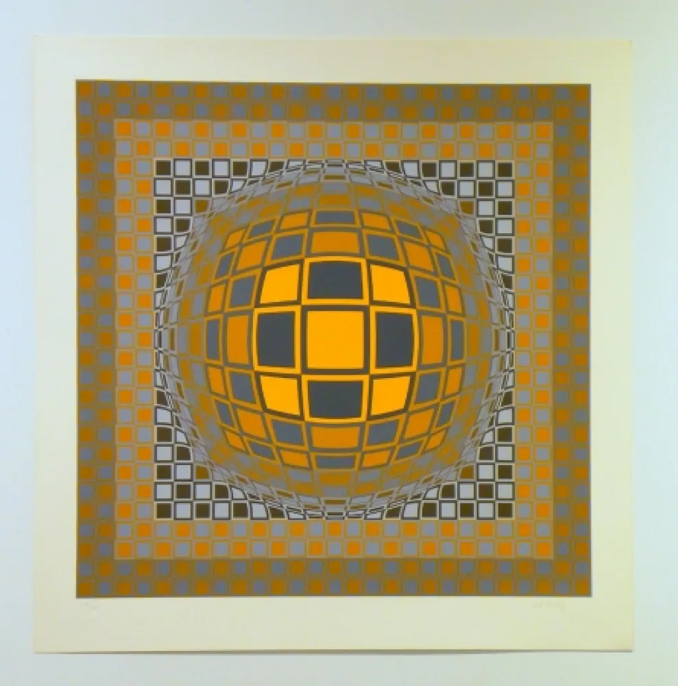 シルクスクリーン Vasarely - Zeng