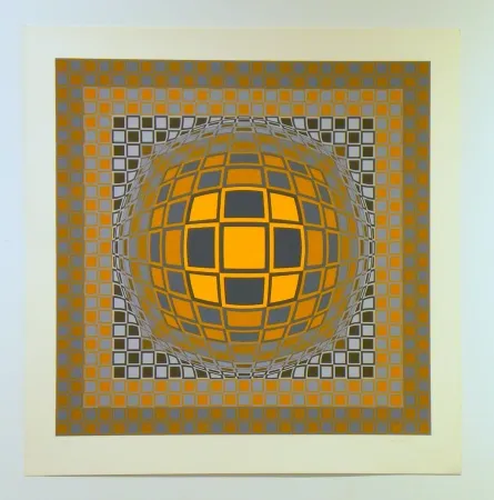 シルクスクリーン Vasarely - Zeng