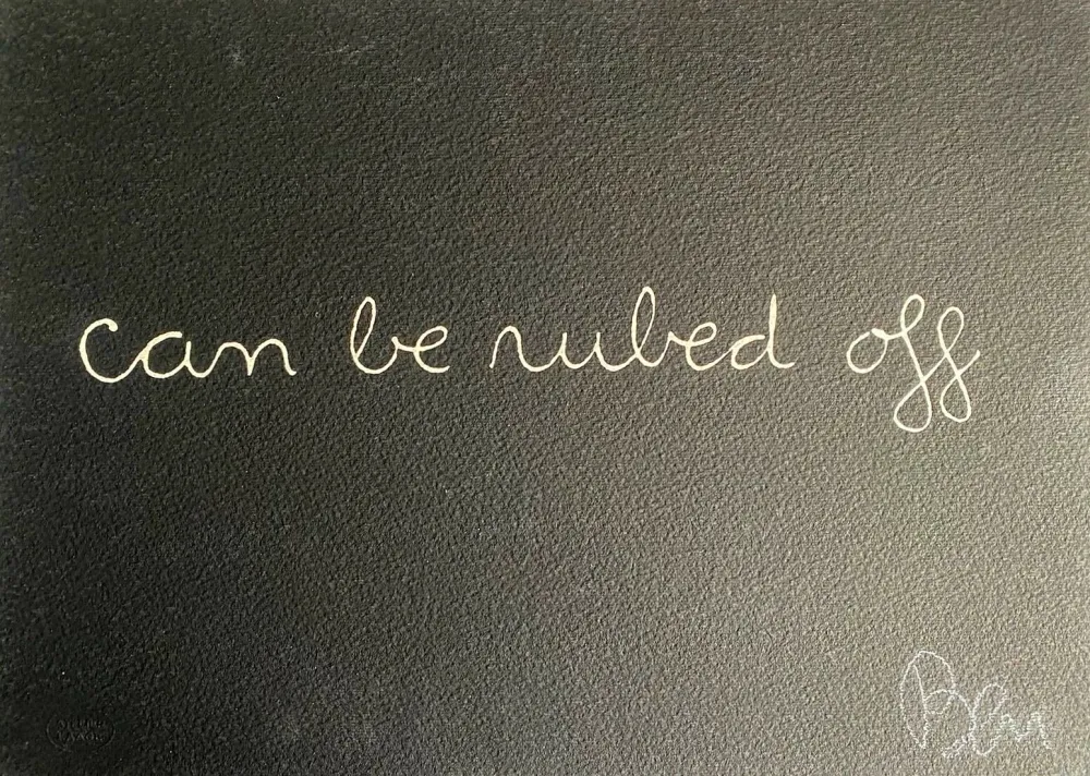 シルクスクリーン Vautier - Can be ruled off