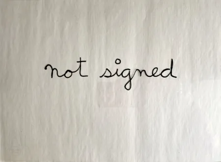 シルクスクリーン Vautier - Not signed