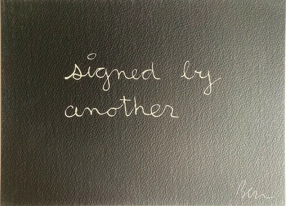 シルクスクリーン Vautier - Signed by another