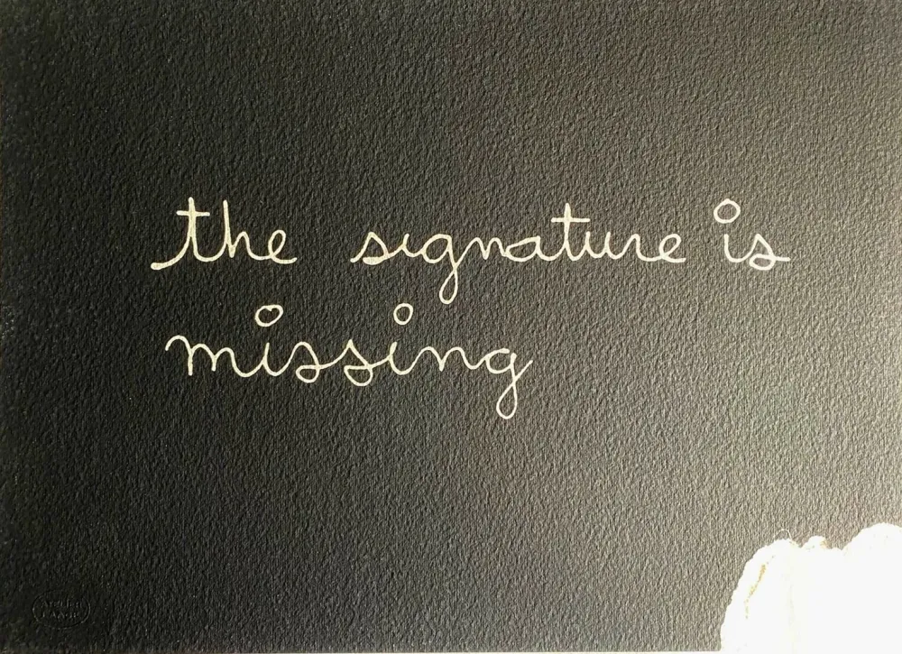 シルクスクリーン Vautier - The signature is missing