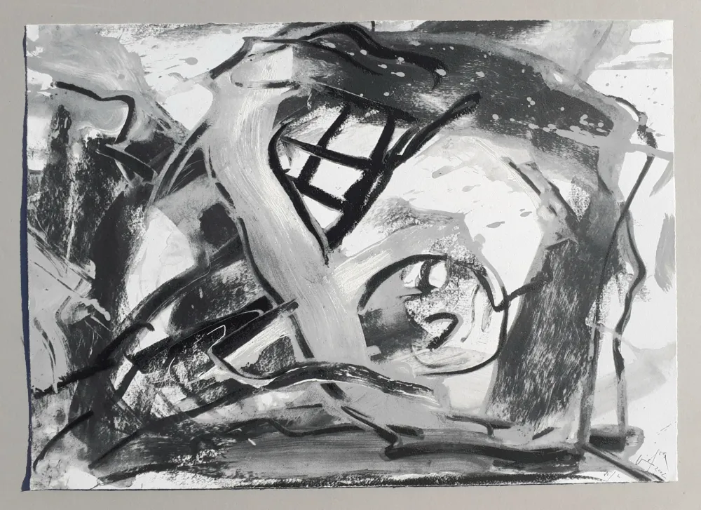 シルクスクリーン Vedova - Composizione