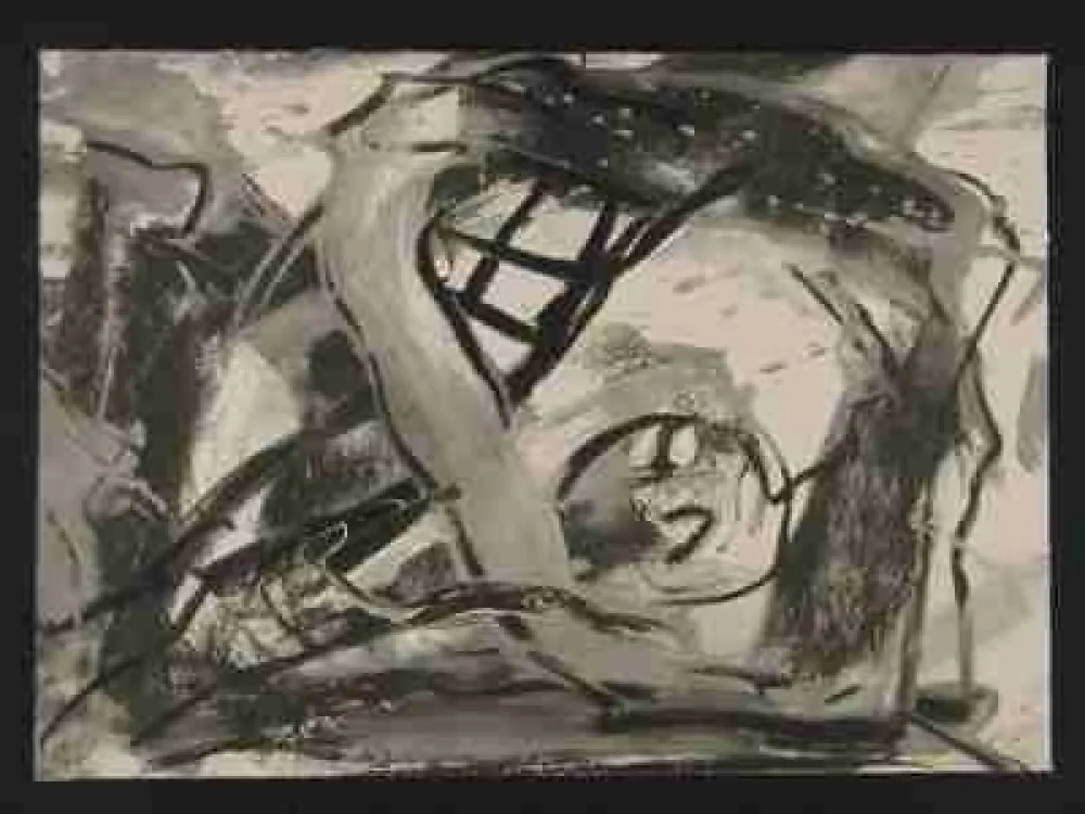 シルクスクリーン Vedova - Sans titre