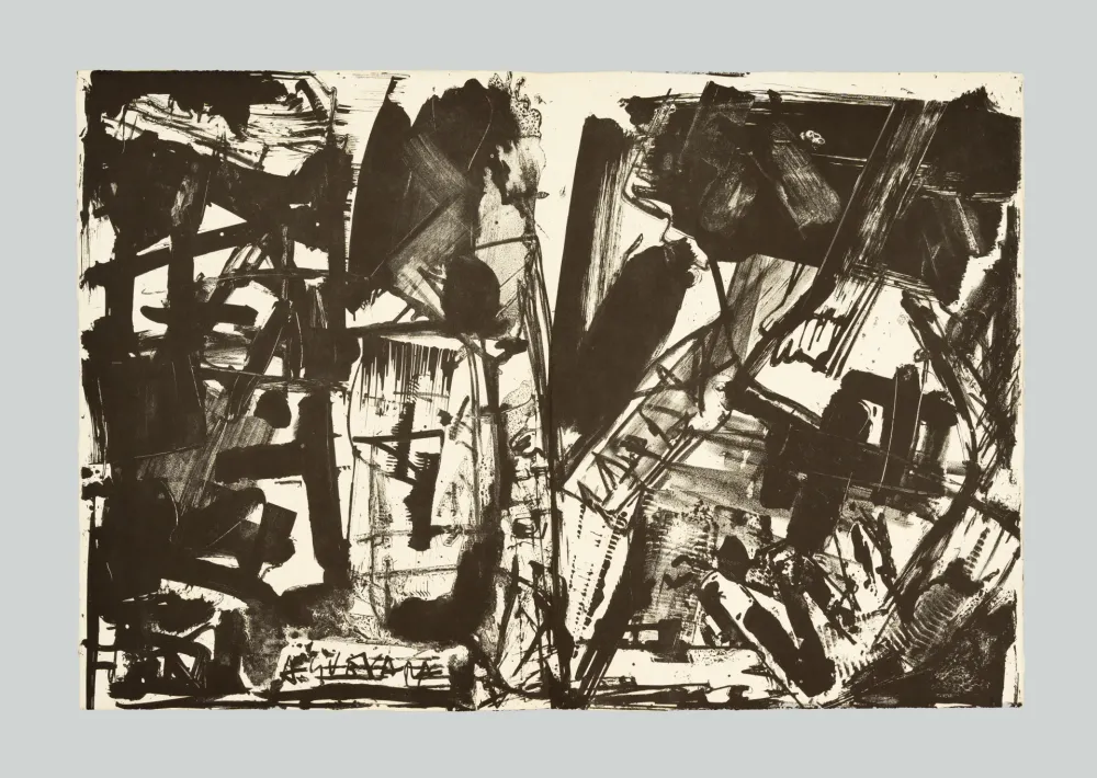 リトグラフ Vedova - Scontro di situazioni