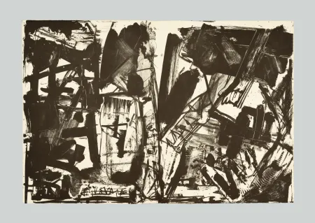 リトグラフ Vedova - Scontro di situazioni