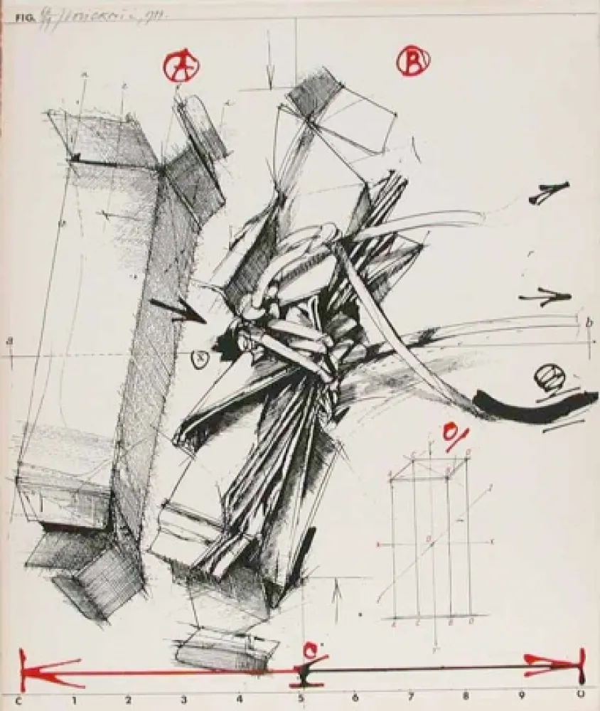 リトグラフ Velickovic - BOITES