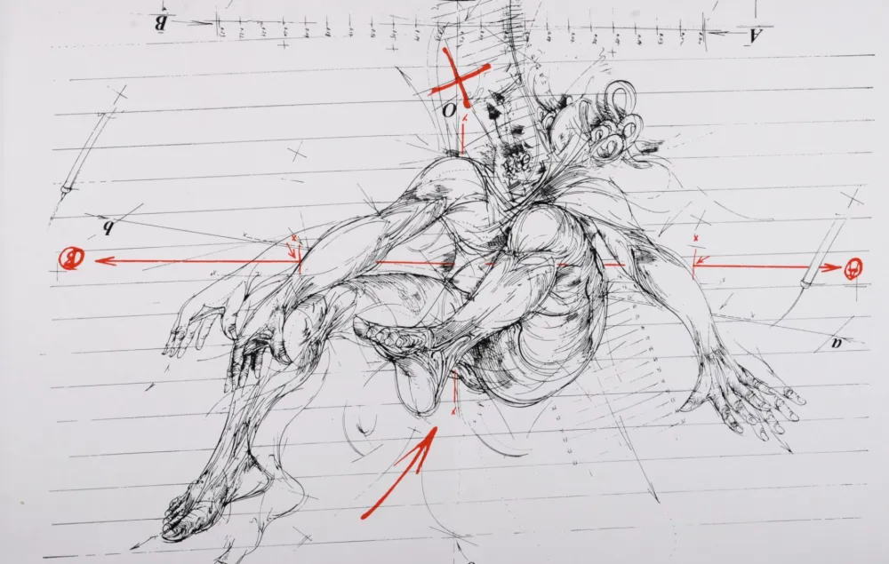 シルクスクリーン Velickovic - La Chute, 1975