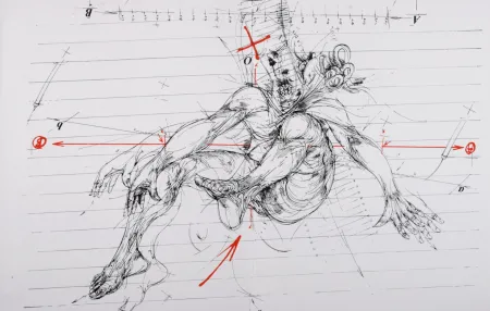 シルクスクリーン Velickovic - La Chute, 1975