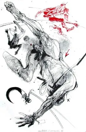 リトグラフ Velickovic - La serpe