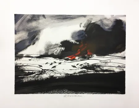 リトグラフ Velickovic - LES CORBEAUX (D'après 