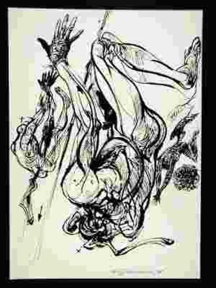 シルクスクリーン Velickovic - Sans titre