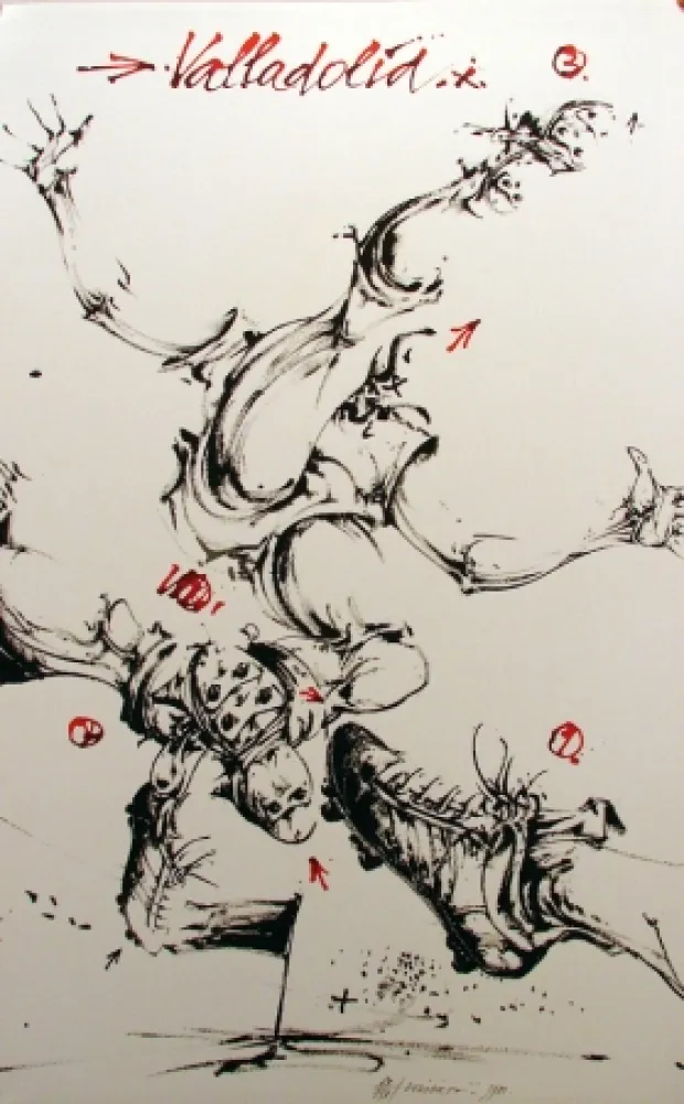 リトグラフ Velickovic - Valladolid