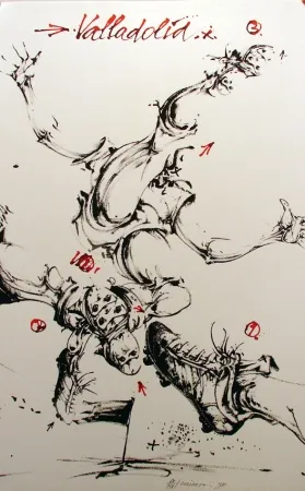 リトグラフ Velickovic - Valladolid