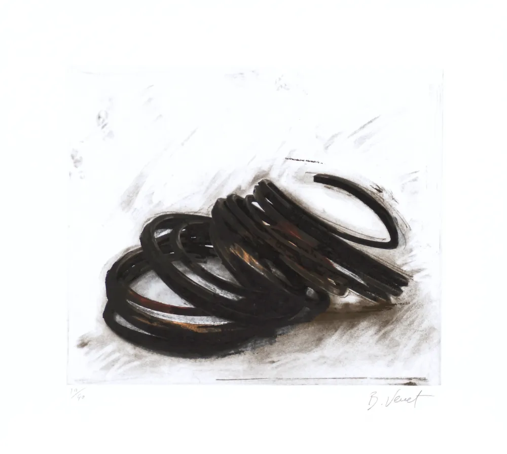 エッチング Venet - Effondrement - Indeterminate Lines 04