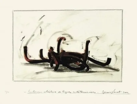 シルクスクリーン Venet -  Indeterminate Lines