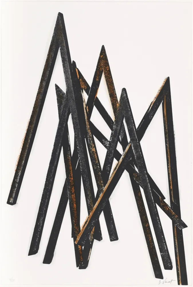 シルクスクリーン Venet - Untitled I (Angels)