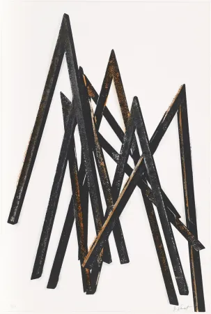 シルクスクリーン Venet - Untitled I (Angels)