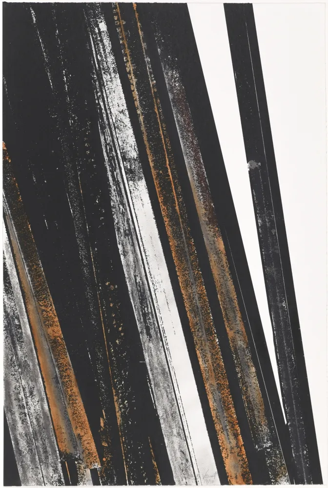 シルクスクリーン Venet - Untitled II (Lignes droites)