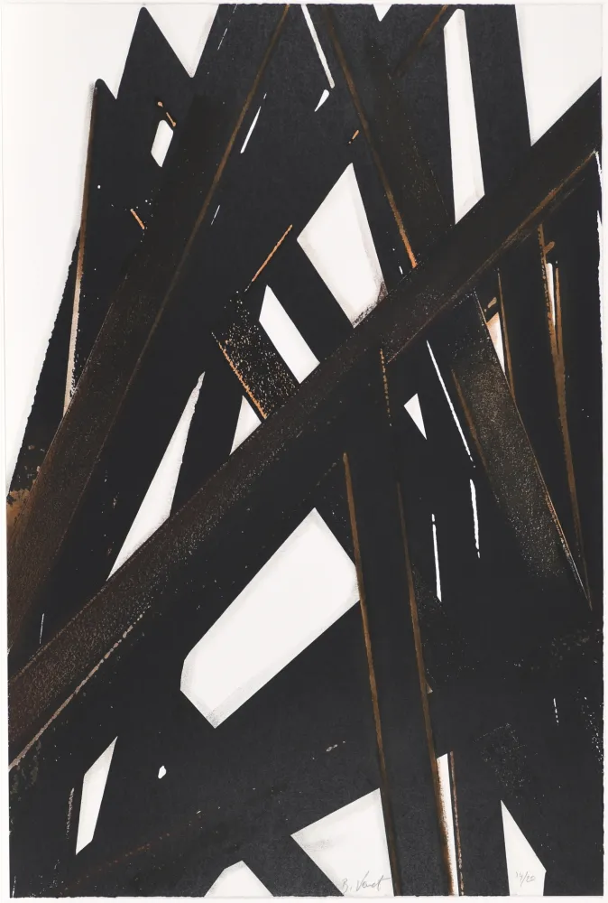 シルクスクリーン Venet - Untitled VIII (Angles)
