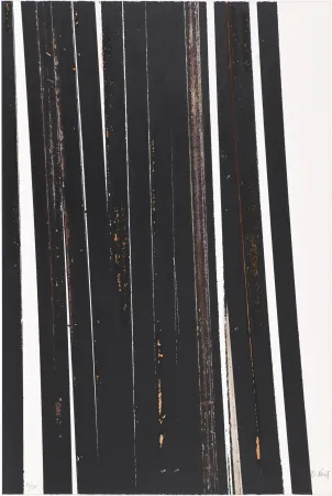 シルクスクリーン Venet - Untitled X (Lignes droites)