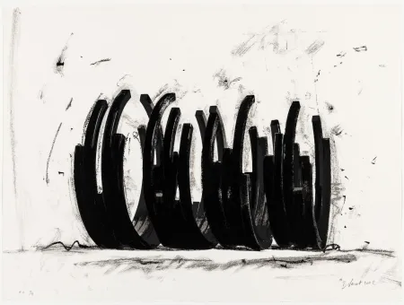 シルクスクリーン Venet - Variations on the Arc 03