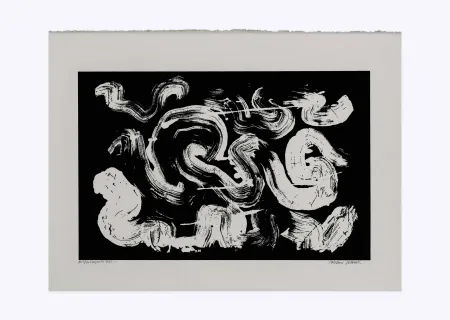 シルクスクリーン Verdier - Etude de la coiffe de Margareta ou la pensée labyrinthique