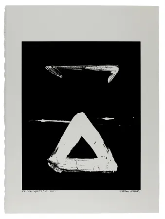 シルクスクリーン Verdier - Etude du sedes sapientiae, étude n°7