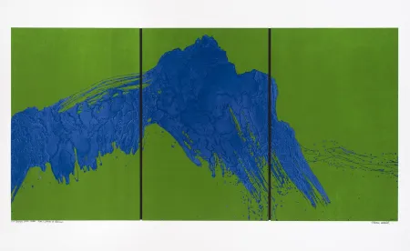 シルクスクリーン Verdier - Montagne Sainte-Victoire, depuis le plateau de Bibémus