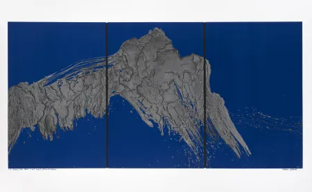 シルクスクリーン Verdier - Montagne Sainte-Victoire, depuis le plateau de Bibémus, la nuit