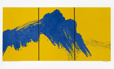 シルクスクリーン Verdier - Montagne Sainte-Victoire, depuis le plateau de Bibémus, un jour d'été