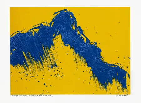 シルクスクリーン Verdier - Montagne Ste Victoire  des Venturiers au Cengle