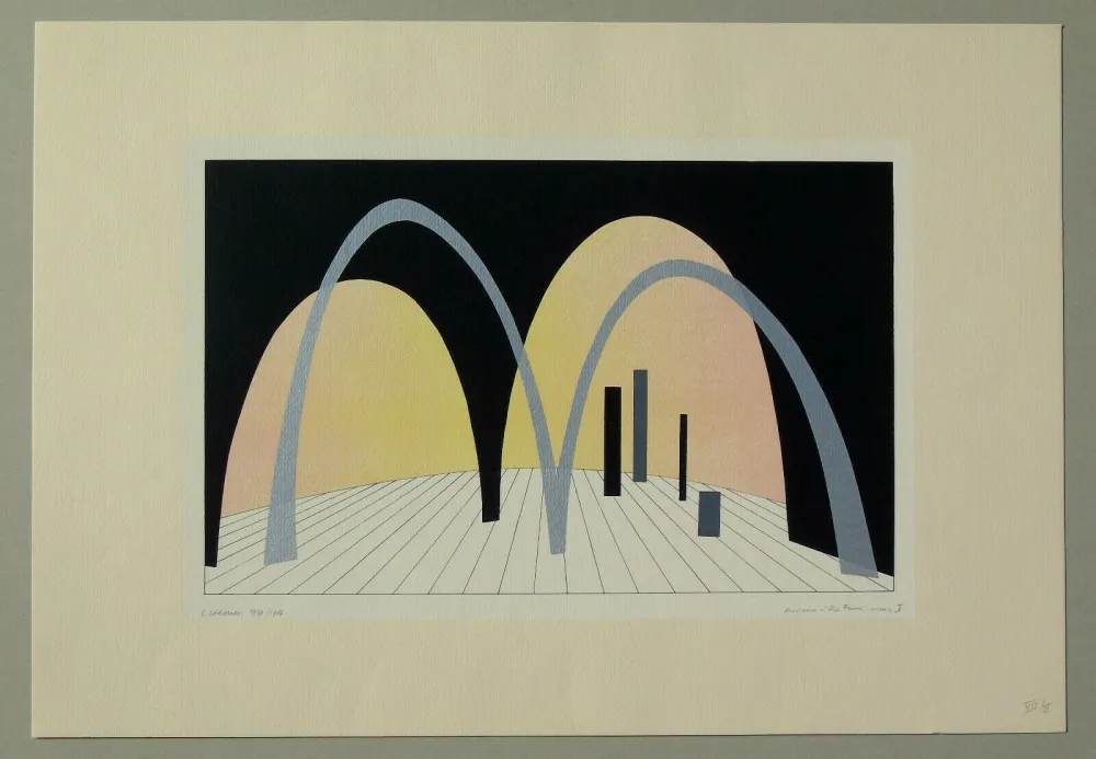 リトグラフ Veronesi - Teatro 2 (tavola B)