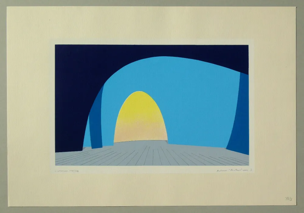 リトグラフ Veronesi - Teatro 2 (tavola C)