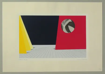 リトグラフ Veronesi - Teatro 2 (tavola D)