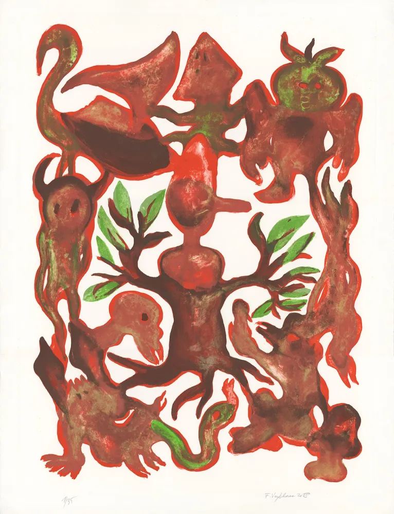 リトグラフ Verschaere - La Géographie du Totem