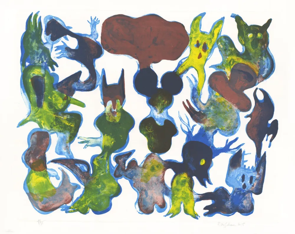 リトグラフ Verschaere - My Two Favorites Heroes are Dead