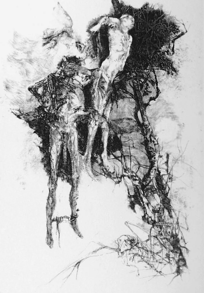 エッチング Vespignani - Ballata degli impiccati